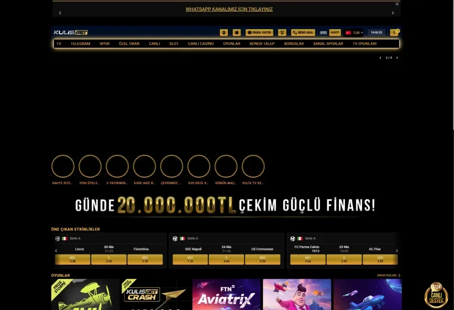 Kulisbet ekran görüntüsü